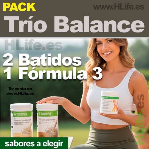 Herbalife - Pack Trío Balance (2 batidos + 1 Fórmula 3)